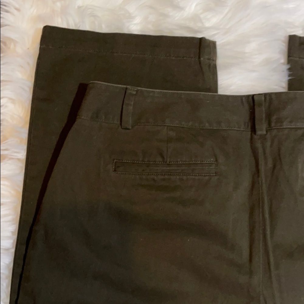 Talbots Cotton Flat Front Pants Slacks Trousers Zippered Pockets Size 10 - Picture 11 of 16
